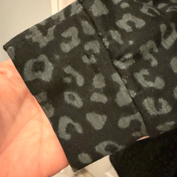 LuLaRoe “Emily” Black Animal Print Long Sleeve Dress - Picture 4 of 5